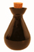 black teardrop reed diffuser bottle