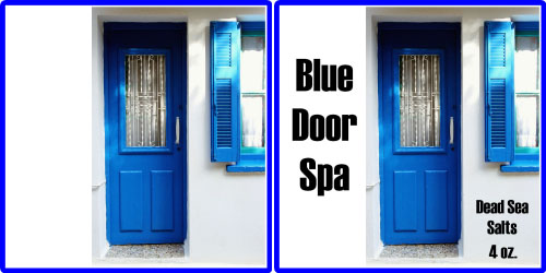 Custom Label - Blue Door