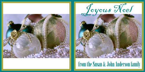 Custom Label - Gold & Pearl Ornaments