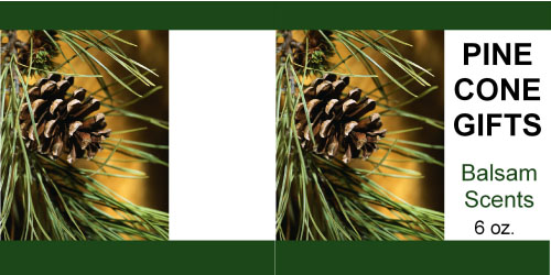 Custom Label - Pine Cone